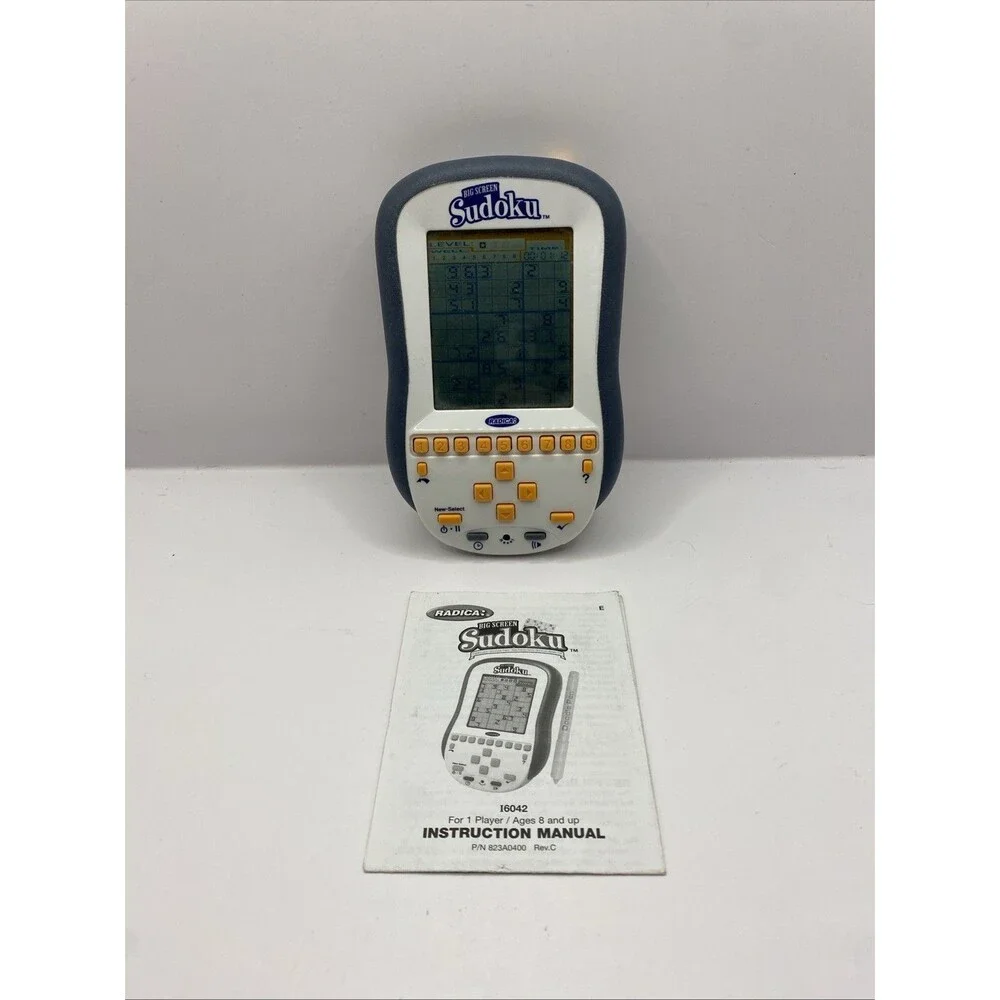 Sudoku Illuminated Handheld Electronic Game Techno Source Touch Screen w/Stylus